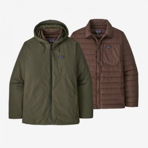 Chamarras Patagonia Downdrift 3-in-1 Jacket Hombre Verdes | XHP9530